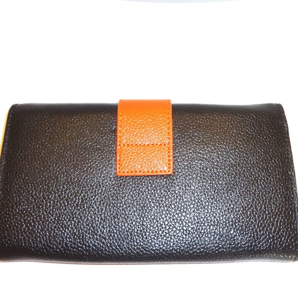 GRAY LEATHER TWO TONE WALLET OR CLUTCH - Picture 7 of 16
